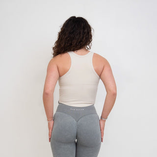 Sculpt Racer Top - Luna Beige