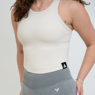 Sculpt Racer Top - Luna Beige