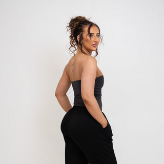 Outlaw Strapless Sculpt Top - Obsidian