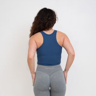 Sculpt Racer Top - Storm Blue