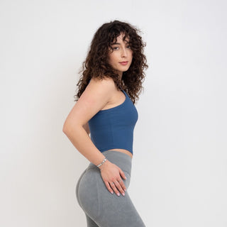 Sculpt Racer Top - Storm Blue