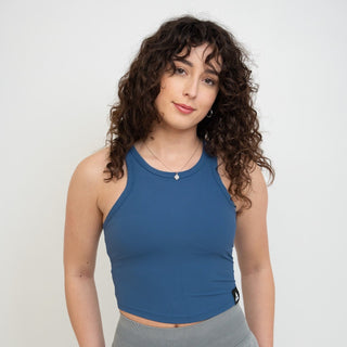 Sculpt Racer Top - Storm Blue